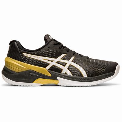 Asics Sky Elite FF - Miesten Lentopallokengät - Mustat/Valkoinen